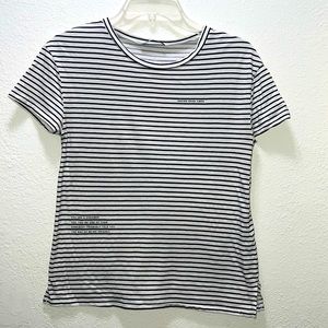 Zara Stripped Shirt. White and black